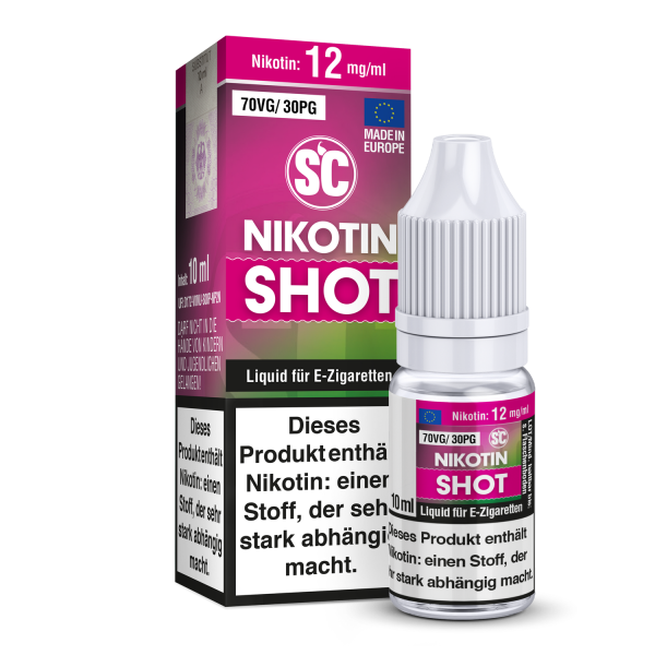 SC - 10ml Nikotin Shot 70VG/30PG 12 mg/ml