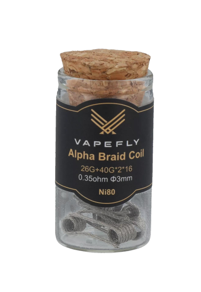 Vapefly NI80 Alpha Braid Clapton Coil
