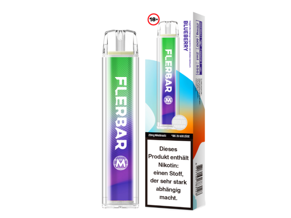 Flerbar M - Einweg E-Zigarette - Blueberry 20 mg
