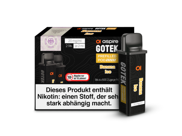 Aspire - GoTek Pod  20mg/ml (2 Stück pro Packung)