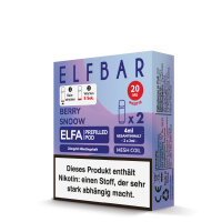 Elf Bar - Elfa Pod Blueberry Snow 20mg/ml (2 St&uuml;ck pro Packung)