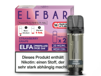 Elf Bar - Elfa Pod Strawberry Grape 20mg/ml (2 St&uuml;ck pro Packung)