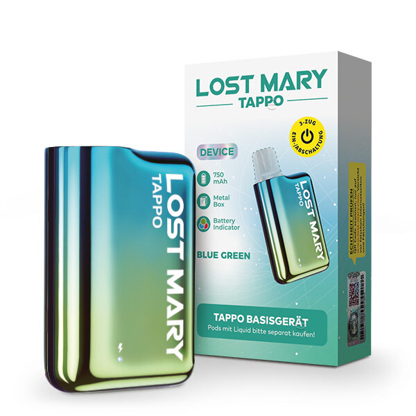 Lost Mary - Tappo Akku 750 mAh blau-grün