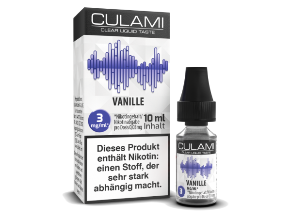 Culami - Vanille E-Zigaretten Liquid 3 mg/ml