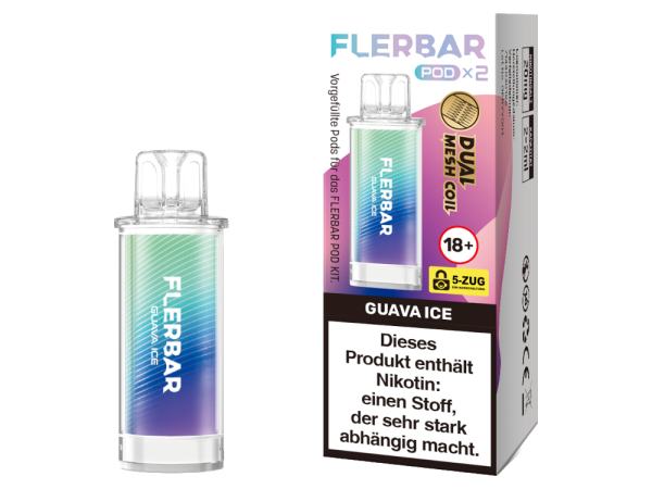 Flerbar - POD Guava Ice 20 mg/ml (2 Stück pro Packung)