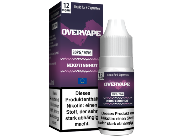 Overvape - 10ml Nikotin Shot 30PG/70VG 20 mg/ml
