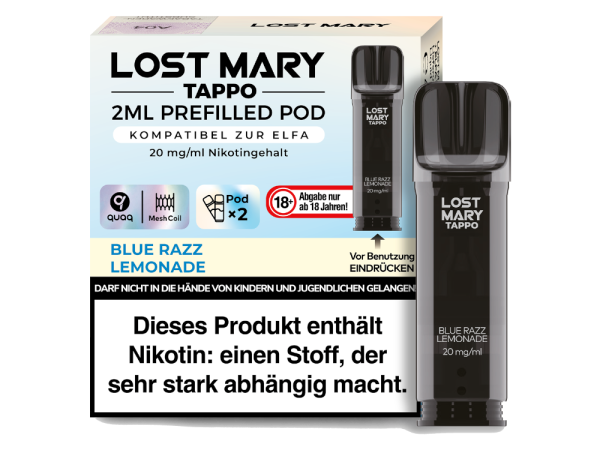 Lost Mary - Tappo Pod Pineapple Passion Fruit Lemon 20 mg/ml (2 Stück pro Packung)