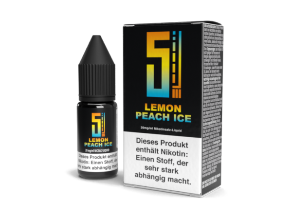 5EL - Lemon Peach Ice - Nikotinsalz Liquid 20 mg/ml 10er Packung