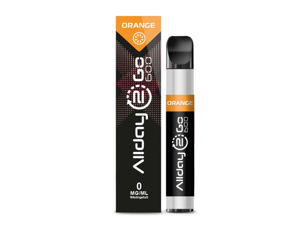 Allday 2 Go 600 Einweg E-Zigarette - Orange 0 mg/ml