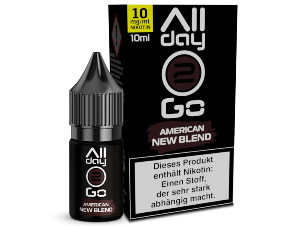 Allday2Go - American New Blend - Hybrid Nikotinsalz Liquid 20 mg/ml
