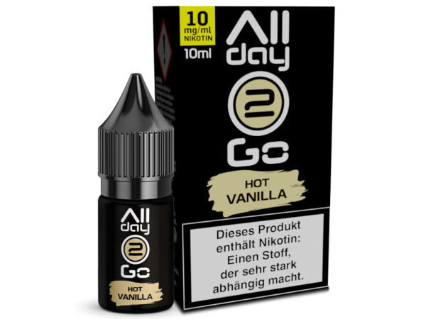 Allday2Go - Hot Vanilla - Hybrid Nikotinsalz Liquid 10 mg/ml 5er