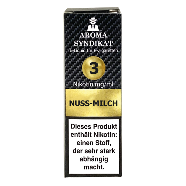Aroma Syndikat Nuss-Milch E-Zigaretten Liquid 3 mg/ml 10er