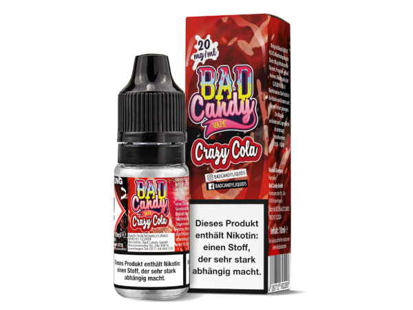 Bad Candy Liquids - Crazy Cola - Nikotinsalz Liquid 20 mg/ml