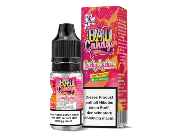 Bad Candy Liquids - Lucky Lychee - Nikotinsalz Liquid 10 mg/ml 10er