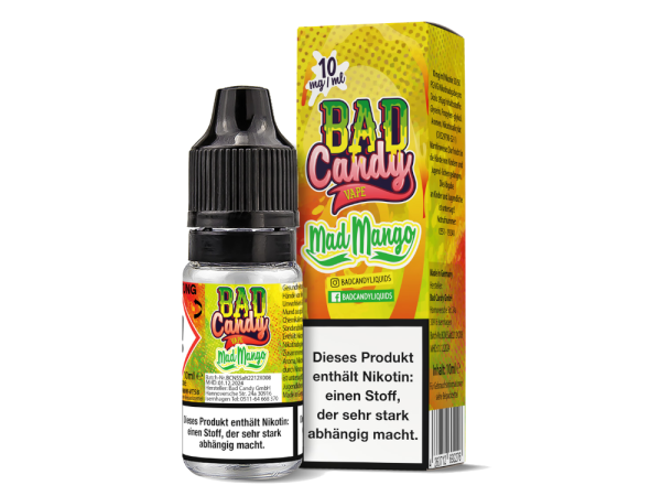 Bad Candy Liquids - Mad Mango - Nikotinsalz Liquid 10 mg/ml 10er
