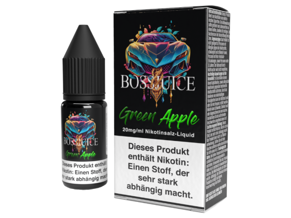 Boss Juice - Green Apple - Nikotinsalz Liquid 20 mg/ml 10er Packung