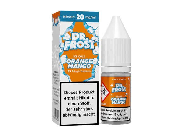 Dr. Frost - Polar Ice Vapes - Orange Mango Ice - Nikotinsalz Liquid 20mg/ml