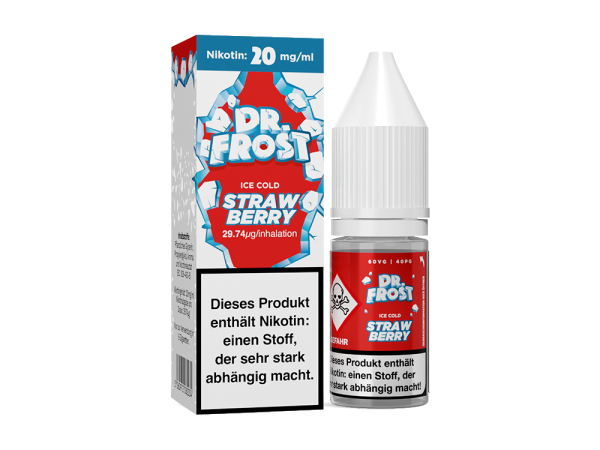 Dr. Frost - Polar Ice Vapes - Strawberry Ice - Nikotinsalz Liquid 20mg/ml 10er