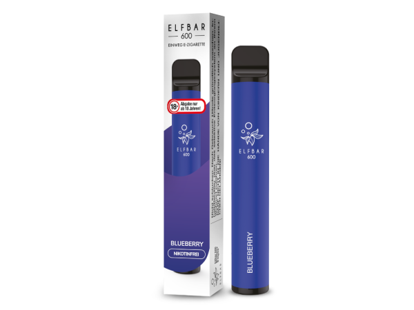 Elf Bar 600 Einweg E-Zigarette - Blueberry 0 mg/ml