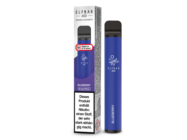 Elf Bar 600 Einweg E-Zigarette - Blueberry 20 mg/ml