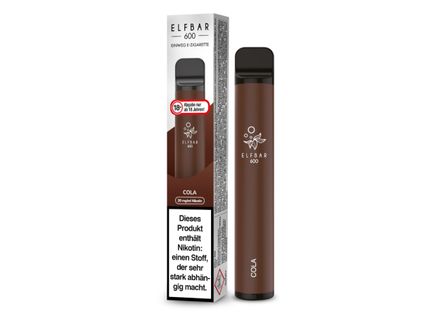 Elf Bar 600 Einweg E-Zigarette - Cola 20 mg/ml