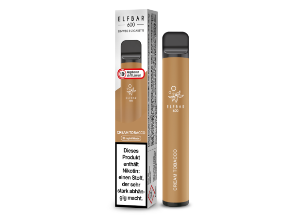 Elf Bar 600 Einweg E-Zigarette - Cream Tobacco 20 mg/ml