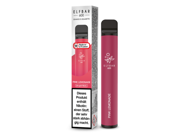 Elf Bar 600 Einweg E-Zigarette - Pink Lemonade 20 mg/ml