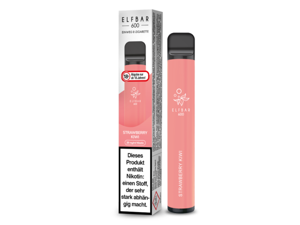 Elf Bar 600 Einweg E-Zigarette - Strawberry Kiwi 20 mg/ml