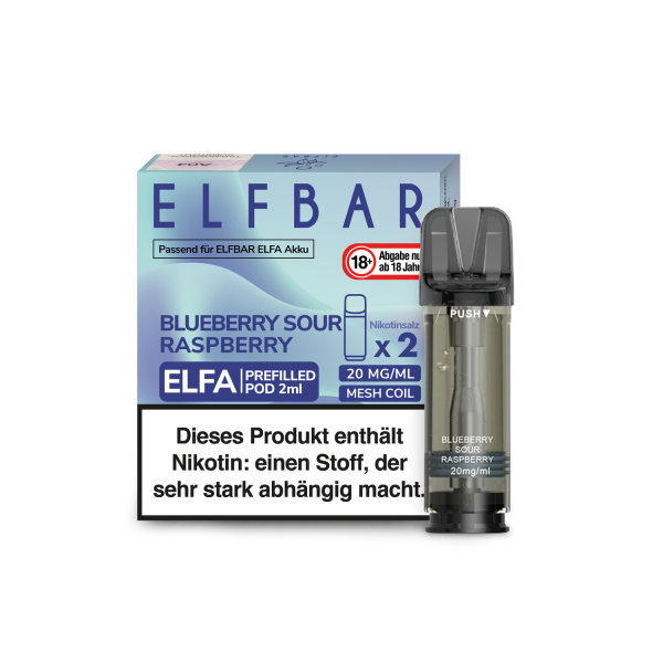 Elf Bar Elfa Pod Blueberry Sour Raspberry 20mg/ml (2 Stück) 10er