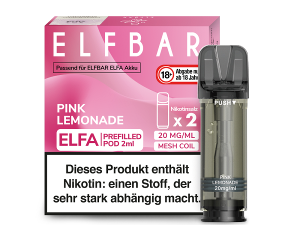 Elfbar Elfa Pod Pink Lemonade 20mg/ml (2 Stück)