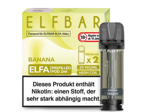 Elf Bar Elfa Pod Banana 20mg/ml (2 Stück)