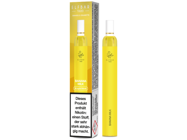 Elf Bar T600 Einweg E-Zigarette - Banana Milk 20 mg/ml