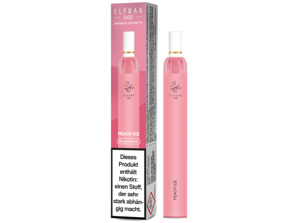 Elf Bar T600 Einweg E-Zigarette - Juicy Peach 20 mg/ml 10er