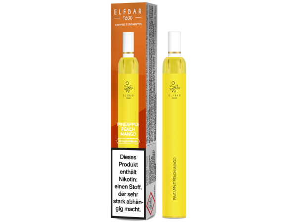 Elf Bar T600 Einweg E-Zigarette - Pineapple Peach Mango 20 mg/ml