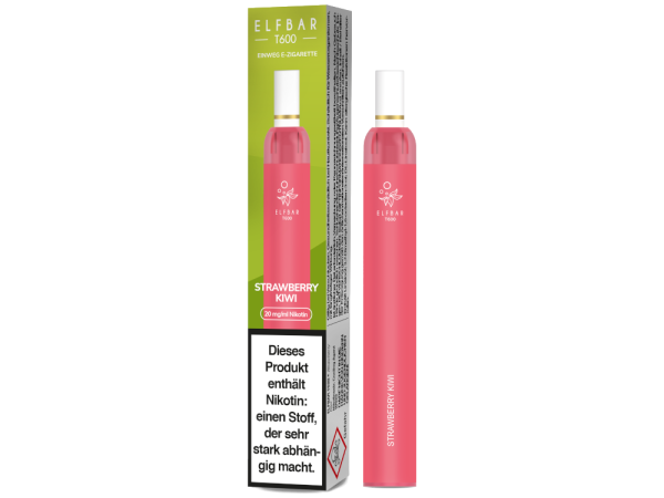 Elf Bar T600 Einweg E-Zigarette - Strawberry Kiwi 20 mg/ml