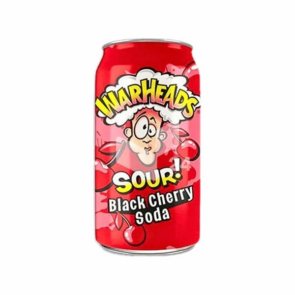 Warheads Soda 355ml Black Cherry