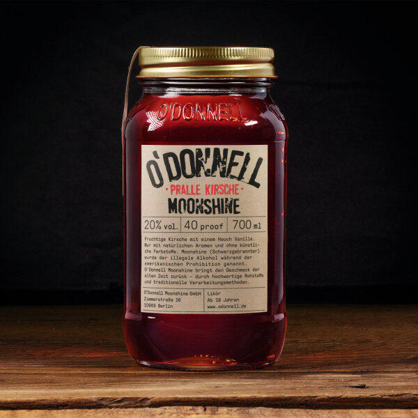 O`Donnell Moonshine Pralle Kirsche Likör 700ml 20% Vol.