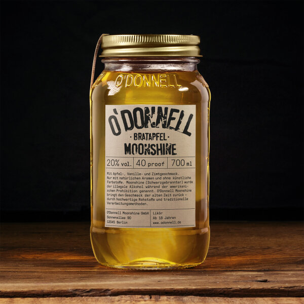 O`Donnell Moonshine Bratapfel Likör 700ml 20% Vol.