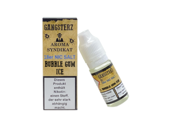 Gangsterz - Bubble Gum Ice - Nikotinsalz Liquid 18 mg/ml 10er Packung