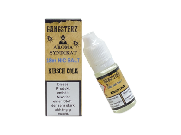 Gangsterz - Kirsch Cola - Nikotinsalz Liquid 18 mg/ml 10er Packung