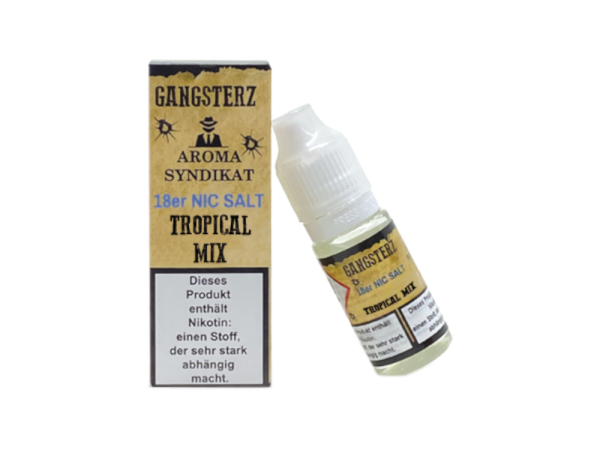 Gangsterz - Tropical Mix - Nikotinsalz Liquid 18 mg/ml 10er Packung