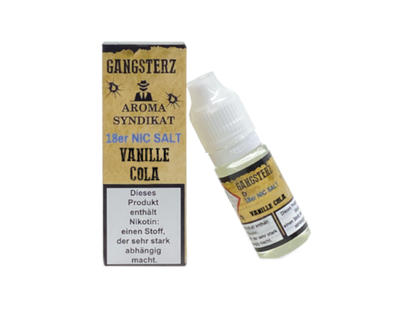 Gangsterz - Vanille Cola - Nikotinsalz Liquid 18 mg/ml 10er Packung