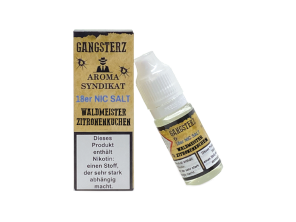 Gangsterz - Waldmeister Zitronenkuchen - Nikotinsalz Liquid 18 mg/ml 10er Packung