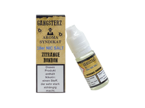 Gangsterz - Zitrange Bonbon - Nikotinsalz Liquid 18 mg/ml 10er Packung