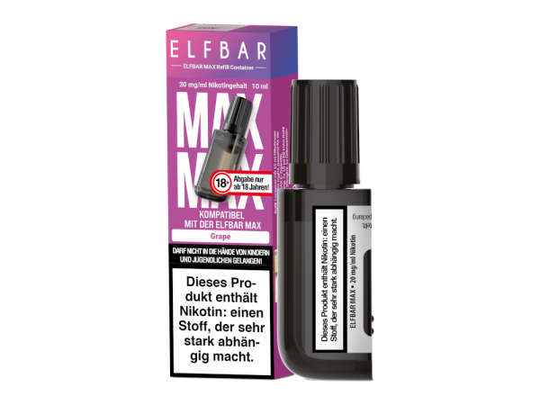 Elfbar - Max Refill Container - Grape 20 mg/ml