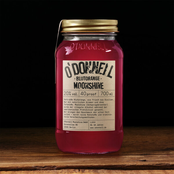 O`Donnell Moonshine Blutorange 700ml 20% Vol.
