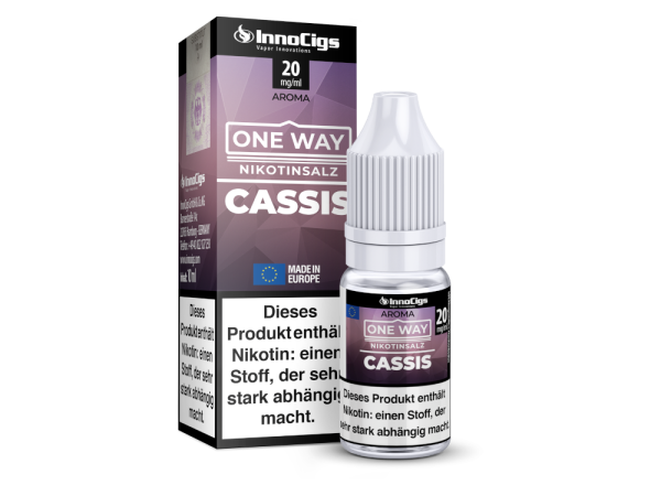 InnoCigs - One Way - Strong Cassis - Nikotinsalz Liquid 20 mg/ml