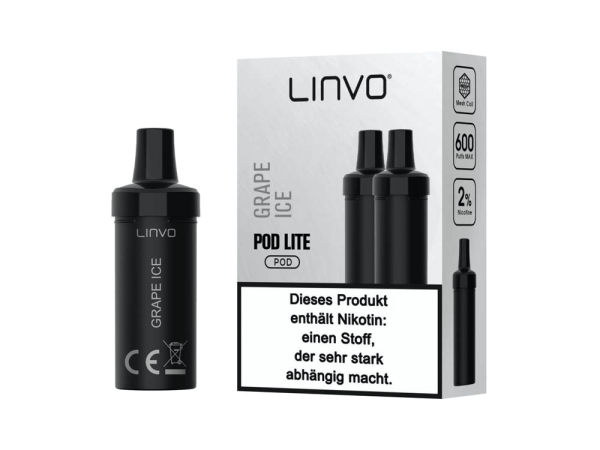 Linvo Pod Lite Cartridge Grape Ice 20 mg/ml (2 Stück pro Packung)