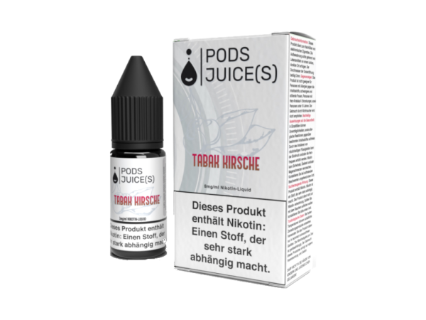 Pods Juice(s) - Tabak Kirsche E-Zigaretten Liquid 6 mg/ml