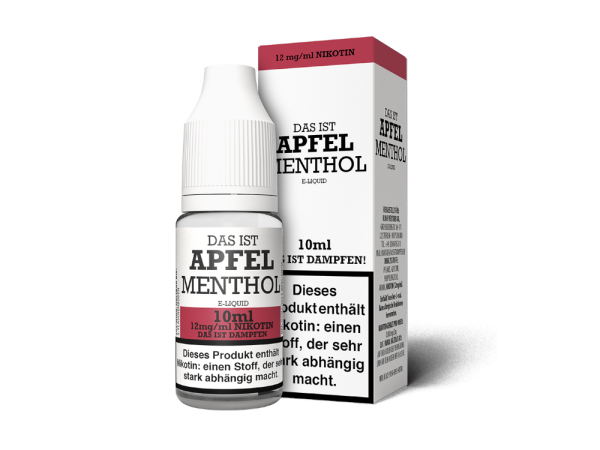 Das ist Dampfen - Apfel Menthol E-Zigaretten Liquid 12 mg/ml